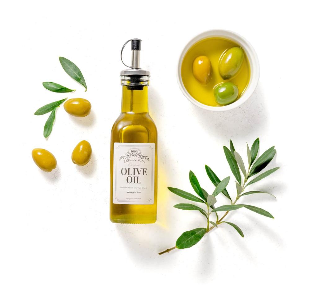 olive oil bottle labelling