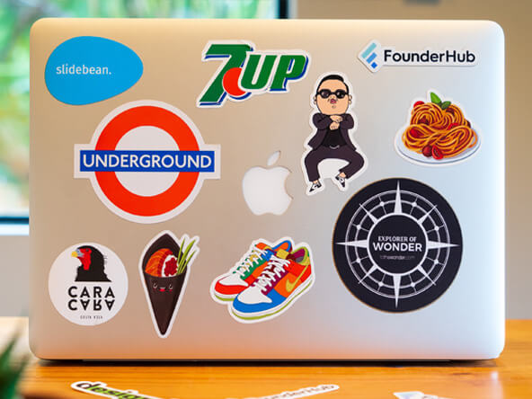 vooroordeel perzik naakt Custom Laptop Stickers | Personalised Laptop Stickers - Handy Labels UK