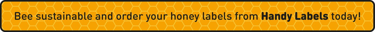 bee banner - orders jar labels now