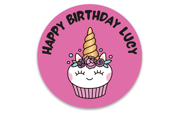 Happy birthday stickers - Hello Kitty
