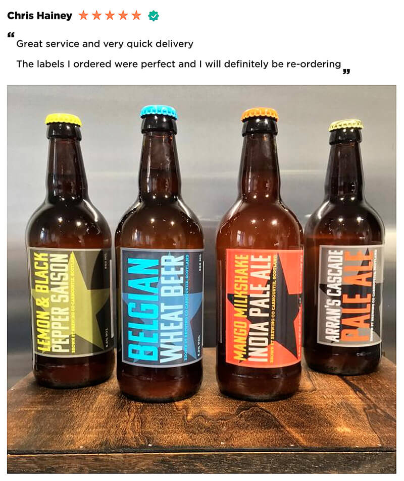 Bottle shop label maker