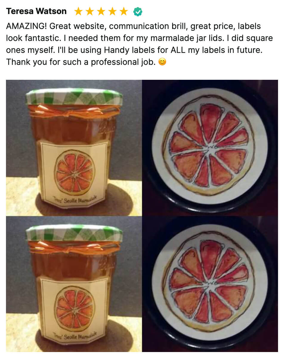 jar label customer review 1