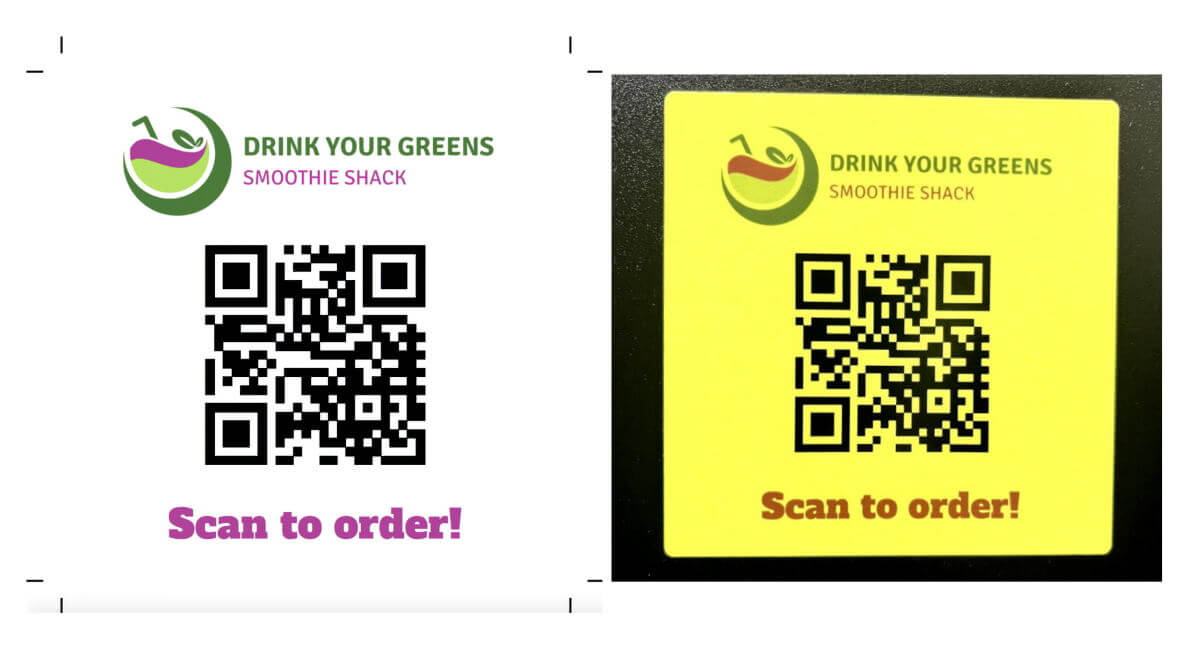 qr code stickers for night bar